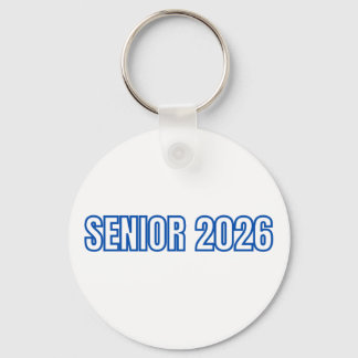 2026 Blue Varsity Senior Custom Name Keychain