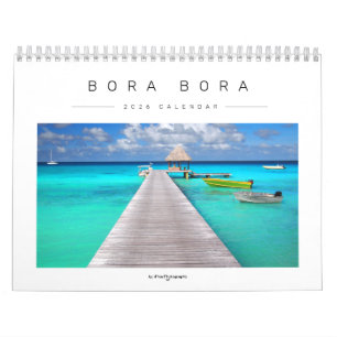 2026 Bora Bora landscape photography Calendar