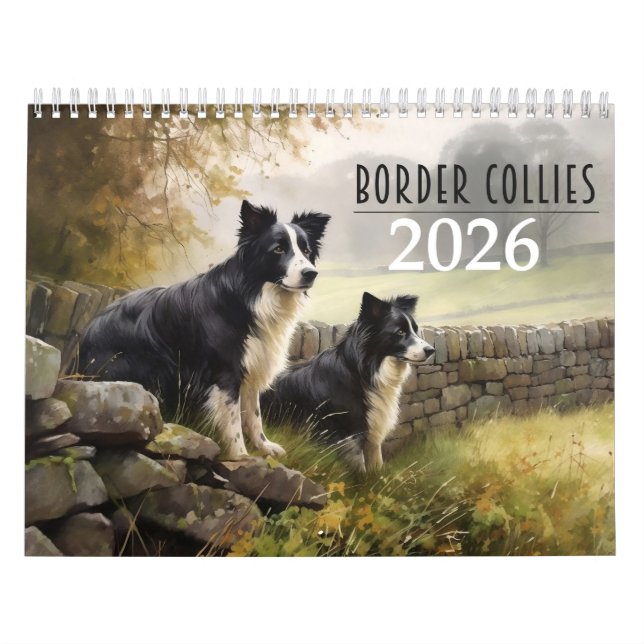 2026 Border Collies Calendar (Cover)