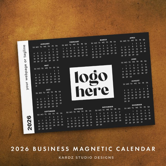 2026 Business Branded Custom Colour Calendar (Calendar shown in 5 x 7 inches. No minimum amount required.)