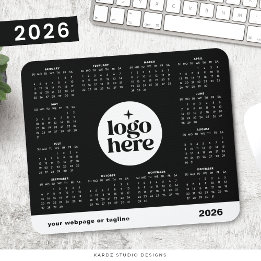 2026 Business Full Year Custom Colour Calendar Mouse Mat
