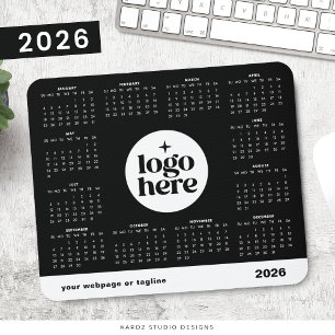 2026 Business Full Year Custom Colour Calendar Mouse Mat