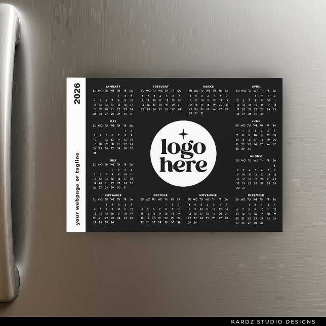 2026 Business Logo Full Year Magnetic Calendar (Creator Uploaded)