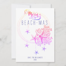2026 Calendar Beach Christmas Starfish Coral
