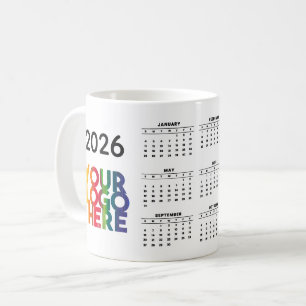 2026 Calendar Business Logo Corporate Office Gift Coffee Mug