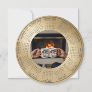 2026 Calendar Christmas with pets Holiday Card