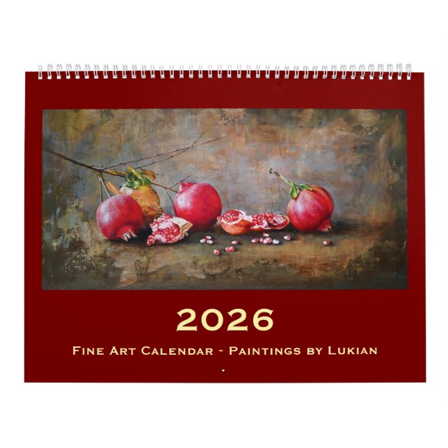 2026 Calendar Design – Lukian Art Painting (Cover)