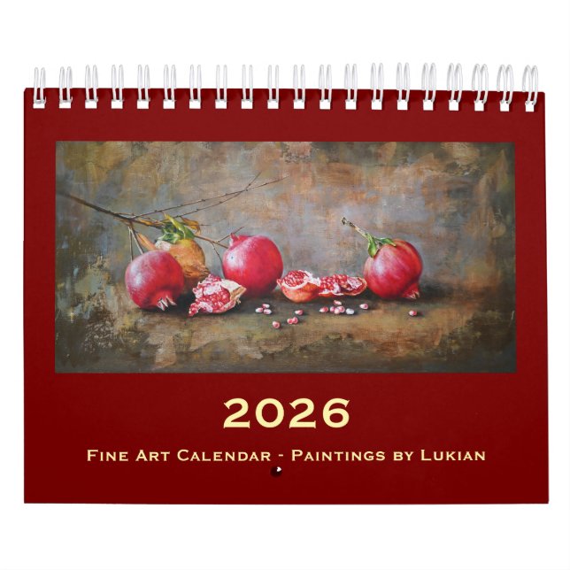 2026 Calendar Design – Lukian Art Painting (Cover)