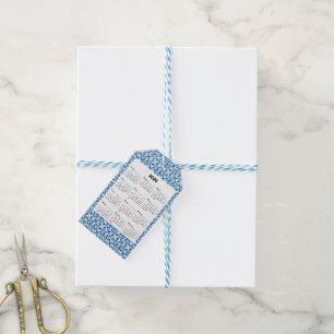 2026 Calendar Design – Unique Yearly Azulejo Gift Tags