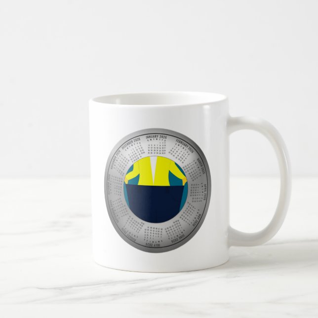 2026 Calendar Diet Weight Loss Coffee Coffee Mug (Right)