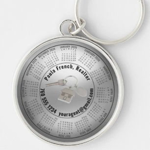 2026 Calendar Editable Real Estate Keychain
