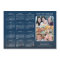 2026 Calendar Family Photo Modern Blue Magnetic