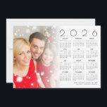 2026 Calendar Family Photo Overlay Merry Christmas Holiday Card<br><div class="desc">2026 Calendar Family Photo Overlay Merry Christmas. Available digitally and printed. Simply swap in your photo with the sample image and personalise your greeting along the bottom. Your photo will be behind a graduated tint opacity layer so the text can be seen overlayed on top of it.</div>