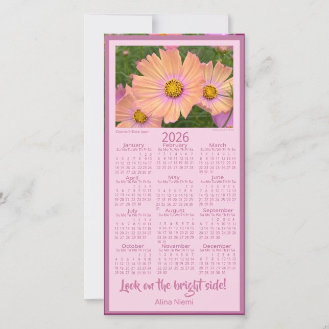  2026 Calendar  Holiday Card (Front)