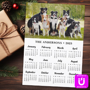 2026 Calendar Magnet Pet Dog Custom Photo Card