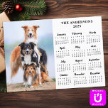 2026 Calendar Magnet Pet Dog Kid Custom Photo Card<br><div class="desc">Introducing our 2026 Magnetic Photo Calendar Card, the perfect blend of functionality and personalised charm for the New Year! This innovative calendar is designed to keep your family organised while adding a personal touch to your home or office decor. Features: Magnetic Design: Easily attach this calendar card to any metal...</div>
