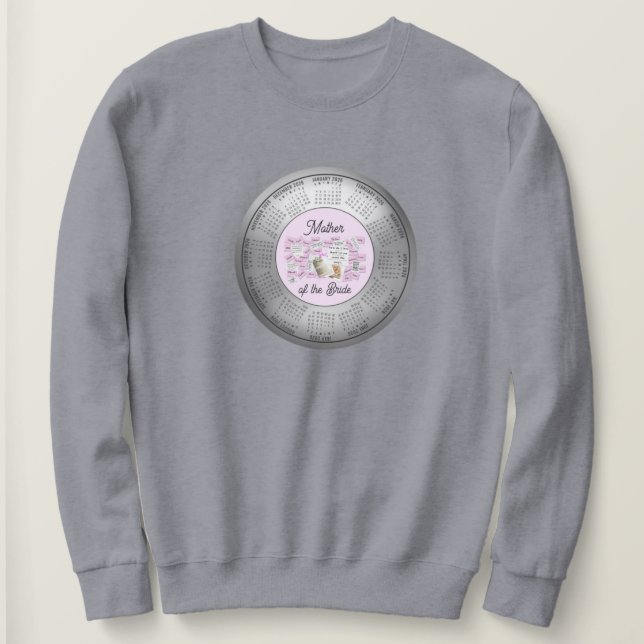 2026 Calendar Mother of the Bride Sweatshirt (Design Front)