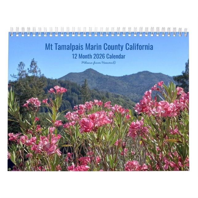 2026 Calendar Mt Tamalpais Marin County CA  (Cover)