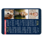 2026 Calendar Navy Coral Gold Family Photo Collage