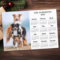 2026 Calendar Pet Dog Family New Year Custom Photo