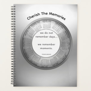 2026 Calendar Planner quote We Remember Moments