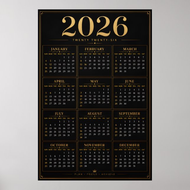 2026 Calendar Poster (Front)