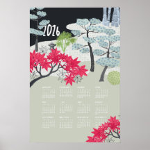 2026 Calendar Poster Japanese Garden