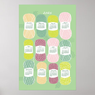 2026 Calendar Poster Neo Mint