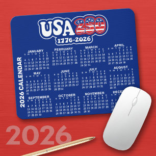 2026 Calendar - Spirit of 76 - America's USA 250 Mouse Mat