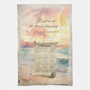 2026 Calendar Towel Inspirational Psalm 139