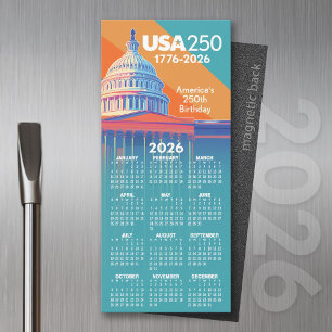 2026 Calendar USA 250 Capital Dome America