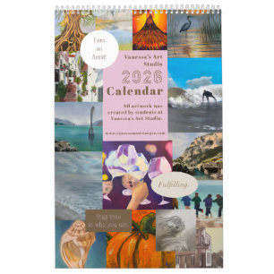2026 Calendar Vanessa's Art Studio Student's Work1