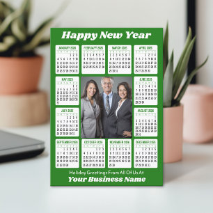2026 Calendar - Vertical Business Photo Holiday Card
