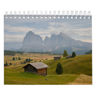 2026 Calendar with images of Italian Dolomites