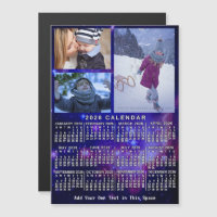2026 Calendar Year Space Nebula 3 Custom Photos