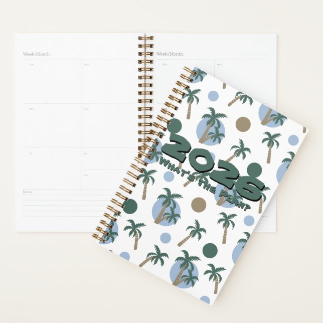2026 CALM PALM 'What's the Plan' Customizable Planner (Display)