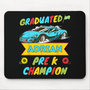 2026 Car Adrian Personalised Last Day Of Pre K Gra Mouse Mat