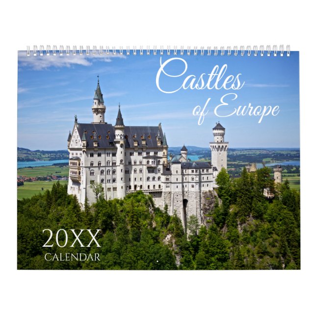 2026 Castles of Europe Wall Calendar Scenic (Cover)