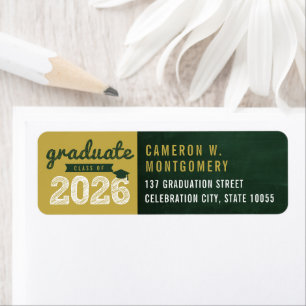 2026 Chalkboard Sketch Modern Graduation Address