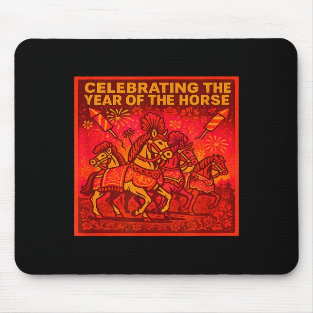 2026 Chinese New Year - Celebrating The Year Of Th Mouse Mat (Front)