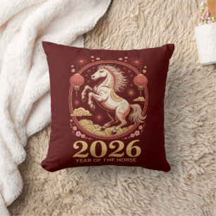 2026 Chinese New Year Horse Lunar Zodiac Pillow