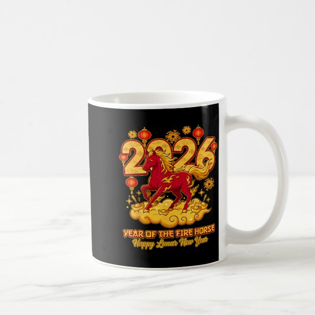 2026 Chinese New Year Of The Horse Lunar Zodiac  Coffee Mug (Right)