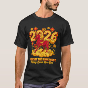 2026 Chinese New Year Of The Horse Lunar Zodiac  T-Shirt