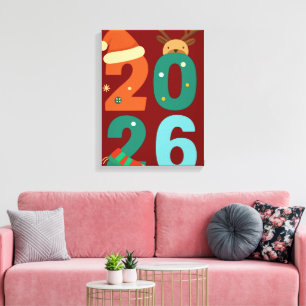 2026 Christmas Vibes 🎅✨ Canvas Print