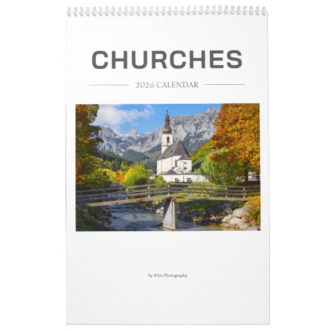 2026 Churches photography Calendar (Cover)