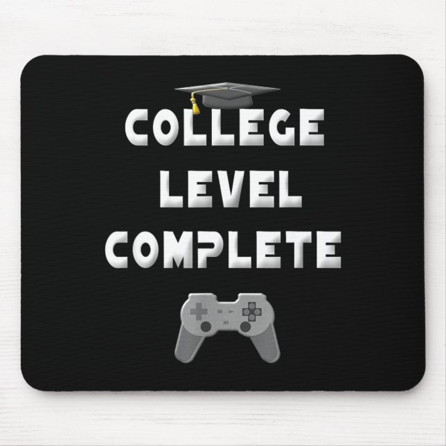 2026 college level complete funny video gamer mouse mat (Front)