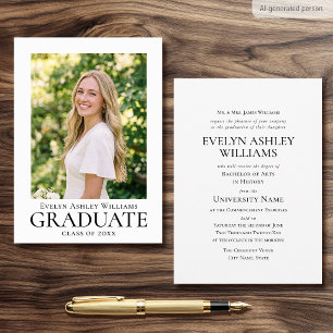 2026 Commencement Ceremony Invitation Photo Card