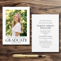 2026 Commencement Ceremony Invitation Photo Card