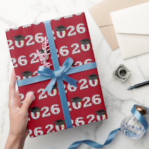 2026 Congrats Grad Word Cloud Wrapping Paper
