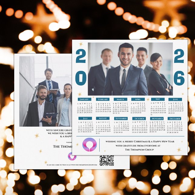 2026 Corporate Photo Calendar Business Christmas Holiday Card (2026 Corporate Photo Calendar Business Christmas Holiday Card)